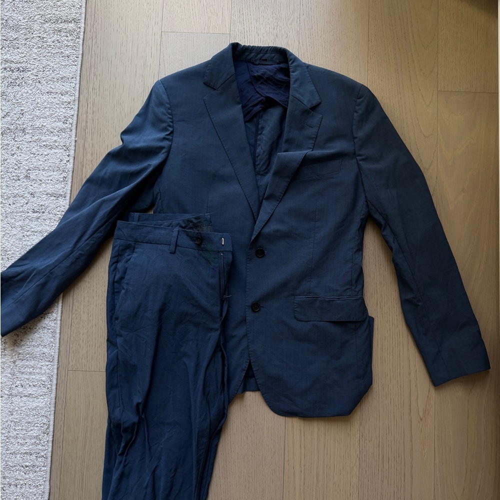 Bonobos Dark Blue Slim Suit Set (40r, 33w)